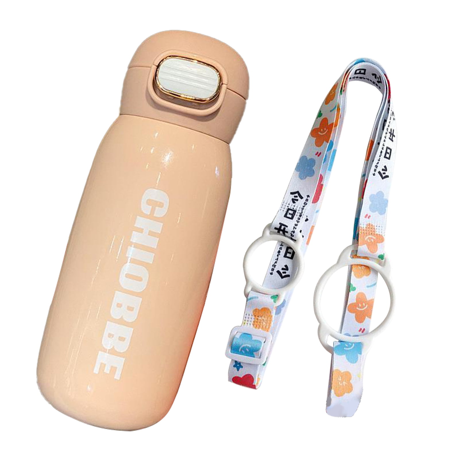 Hesroicy 250ml Straw Bottle with Lanyard Cute Design Portable Whale Sprays  Water Kids Bottle for Outdoor 