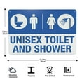 thumbnail image 2 of Unisex Toilet And Shower Tin Sign Warning Metal Sign Vintage Sign Wall Decor for Home Farm Bar Coffee Shop Club Decoration 8x12 Inch, 2 of 7