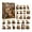 Brown, variant on Whitetail Deer Hunting Season 2D Advent Calendar 24 Day Christmas Countdown With 24 2D Acrylic Deer Ornaments For Holiday Decor(Green-26x18x3cm)