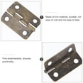 thumbnail image 3 of HINTRMENT 20 Pcs Petites Charnières Matériel Fer Bronze pour Projets DIY Accessoire, 3 of 6