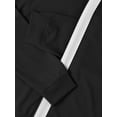thumbnail image 5 of Hat and Beyond Mens Casual Two Tone Oversized Striped Athleisure Sweat Jacket Pants Tracksuit, 5 of 7
