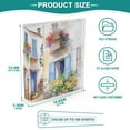 thumbnail image 5 of Painting Houses Flowers File Folder 3 Ring Binders 1.5 inch Hardcover File Folders with Interior Pockets A4 Size Organizer for School Office Hospital, 5 of 8