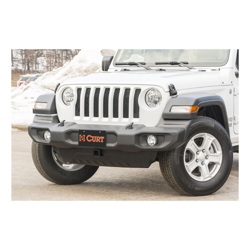 CURT 31086 2-Inch Front Receiver Hitch, Compatible with Select Jeep Wrangler  JL, Gladiator 