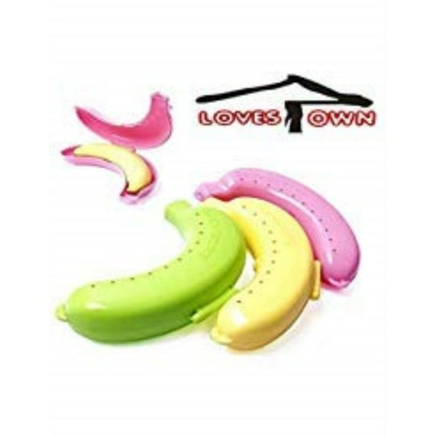 Lovestown Banana Case 3 Pack Different Colors Banana Holder Outdoor Travel Cute Banana Protector Storage Box Walmart Com Walmart Com