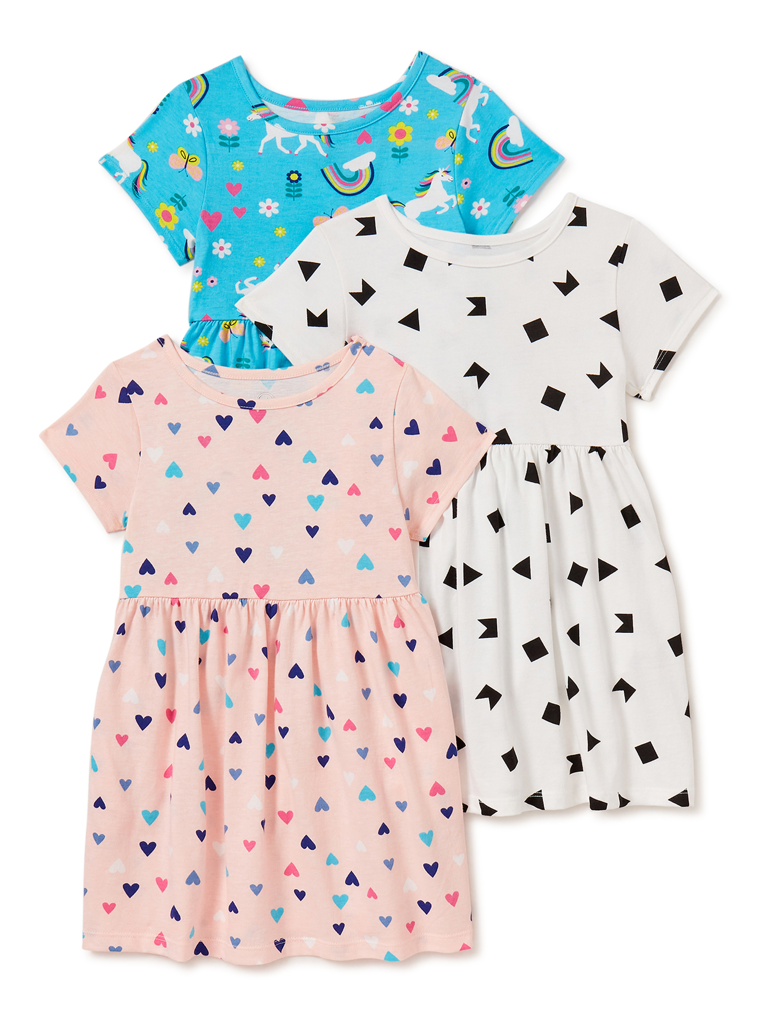 Wonder Nation - Wonder Nation Baby & Toddler Girls Organic Cotton Short 