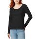 thumbnail image 1 of Tommy Hilfiger - Camiseta básica con cuello redondo para mujer, color negro, talla mediana Tommy Hilfiger Camiseta básica, 1 of 1