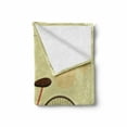 thumbnail image 2 of Vintage Soft Flannel Fleece Throw Blanket, Postcard of a Retro Bicycle on Grunge Background Illustration Artwork Print, Cozy Plush for Indoor and Outdoor Use, 50" x 60", Brown and Khaki, by Ambesonne, 2 of 6