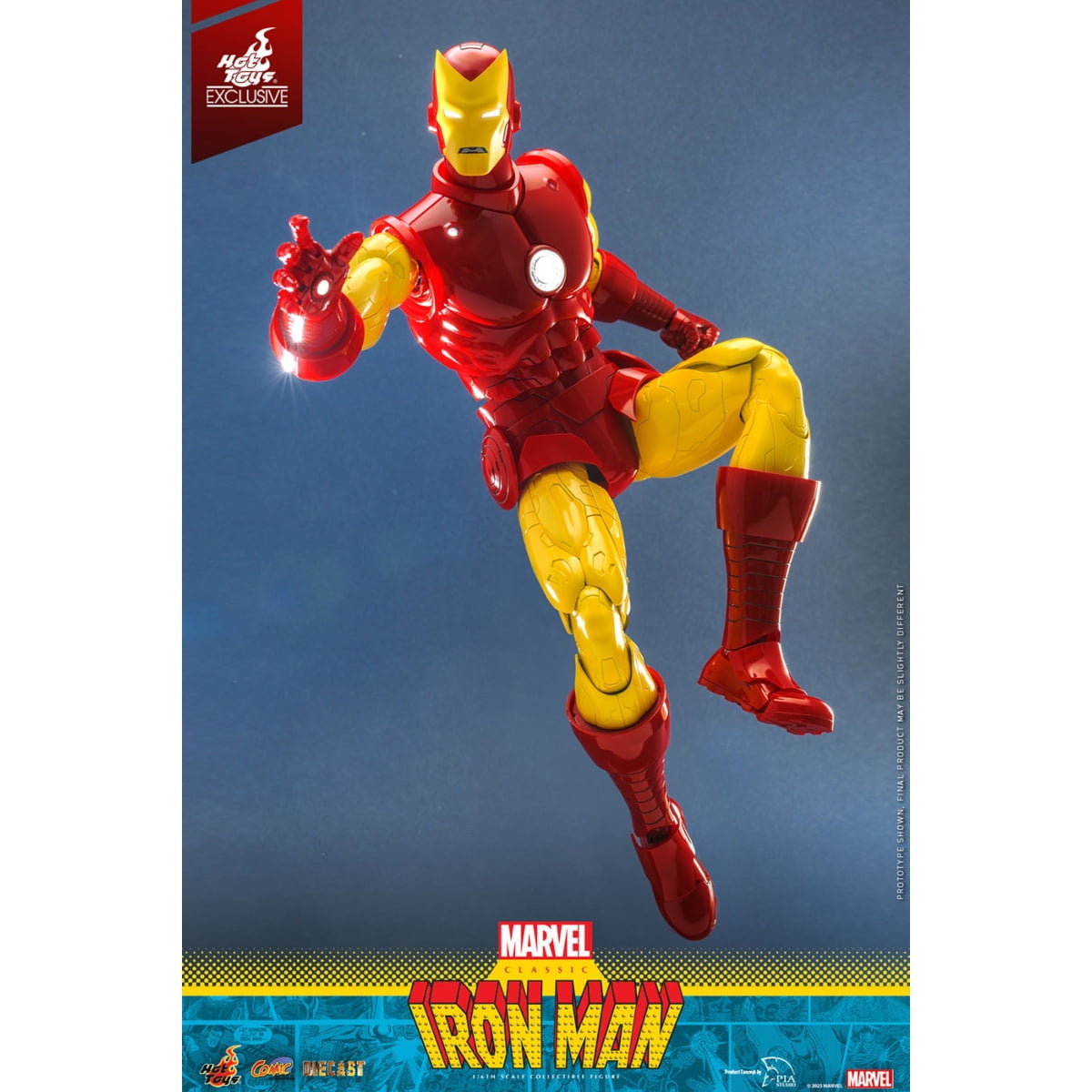 Hot Toys Collectible Iron Man Action Figure, Alloy Red