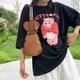 thumbnail image 5 of Bolso de hombro con forma de perro para mujer, bolso de pecho de cuero con correa ajustable, bolso bandolera Kawaii, 5 of 8