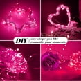 thumbnail image 4 of Fairy Lights ZGWJ 20 LED, funciona con pilas, 2 m, paquete de 12 unidades, color rosa, 4 of 6