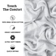 thumbnail image 5 of Casa Lino 4Pc Premium Bath Towels (54" x 27") - 100% Cotton, 400GSM, Ultra Soft & Absorbent (White), 5 of 6