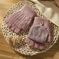 thumbnail image 1 of Gants Épais Chauds Sans Doigts Couleur Unie Automne et Hiver pour Femmes Multicolore, 1 of 3