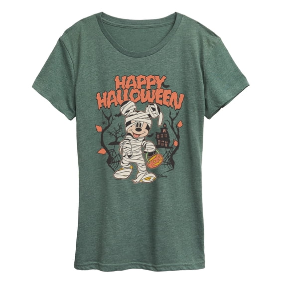 Disney - Mickey Halloween - Women's Short Sleeve Graphic T-Shirt