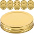 thumbnail image 1 of 10pcs Wide Mouth Mason Jar Lids 70mm Metal Canning Jar Lid With Leak Proof Airtight Seal For Yogurt Jam And Honey Jars, 1 of 3