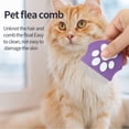 thumbnail image 5 of Pet Detangling & Flea Comb, Pet Detangling Flea Comb for Dogs and Cats, Stainless Steel Tear Stain Remover for Long & Short Hair (Purple+Blue), 5 of 6