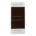 thumbnail image 2 of Heliums Dark Ash Brown Skinny Seamless 6mm Medium Hold Soft Nylon Fabric Rolled Ponytail Holders - 18 Hair Ties, 2 of 11