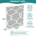 thumbnail image 5 of Elegant Gray Pattern 12.4x10.6in PVC Round Ring Binders, 2-Pack, D-Ring 3-Hole, Metal Clip, 5 of 10