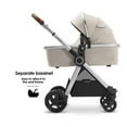 thumbnail image 6 of Mompush Ultimate2 Baby Stroller with Bassinet and Adjustable Seat, Khaki, 25LB, Unisex, 6 of 8