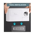 thumbnail image 2 of Porta Cepillos Dentales xtellar color blanco Pared Con Dispensador De Pasta, 2 of 4