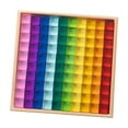 thumbnail image 2 of Milaget Acrylic Cubes Blocks Set Clear Rainbow Acrylic Gemstone Cubes for 100pcs, 2 of 9