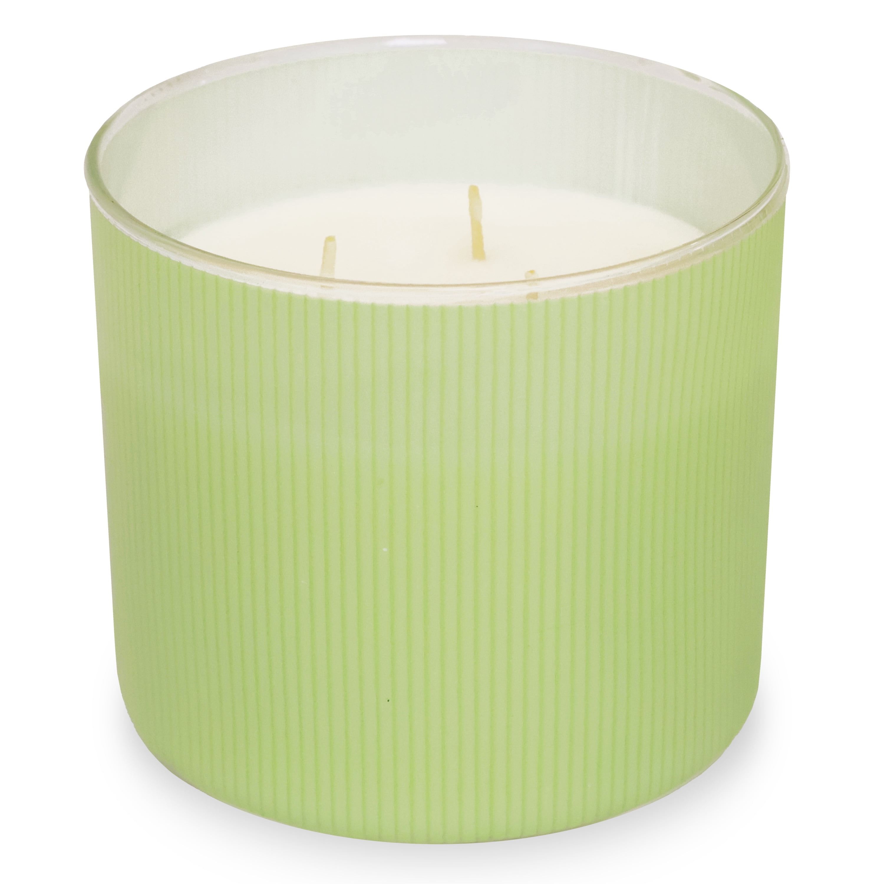 Mainstays 3-Wick Textured Wrapped Candle, Cucumber Melon, 14 oz