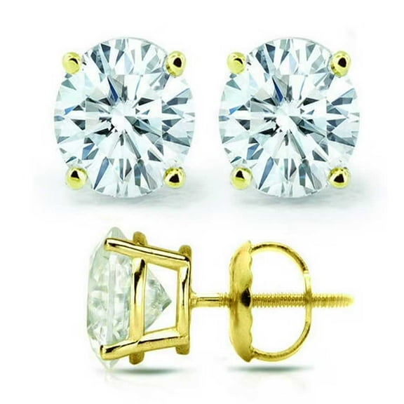 Pompeii3 1/2Cttw Natural Diamond Studs IGI Certified (I/J I1/I2) (I-J,I1-I2)