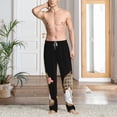 thumbnail image 6 of Lsque Coffee Gnome (2) Print Men's Pajama Pants, Lounge Pant - Comfortable Home Wear,Elastic Waistband, Stylish Design-Large, 6 of 9