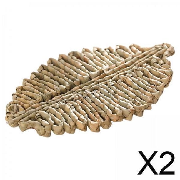 Manteles individuales tejidos,manteles individuales,posavasos,almohadilla absorbente para bebidas de color caqui,alfombrilla de comedor,comida,sopa,ratán resistente al calor,mantel individual