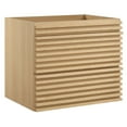 thumbnail image 2 of Modway Render 24" Wall-Mount Bathroom Vanity Cabinet (Sink Basin Not Included) in Oak, 2 of 8