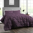 thumbnail image 2 of SGI Bedding Twin Size Duvet Covers Egyptian Cotton 1000 TC 3 Piece Set Plum Pinch, 2 of 8