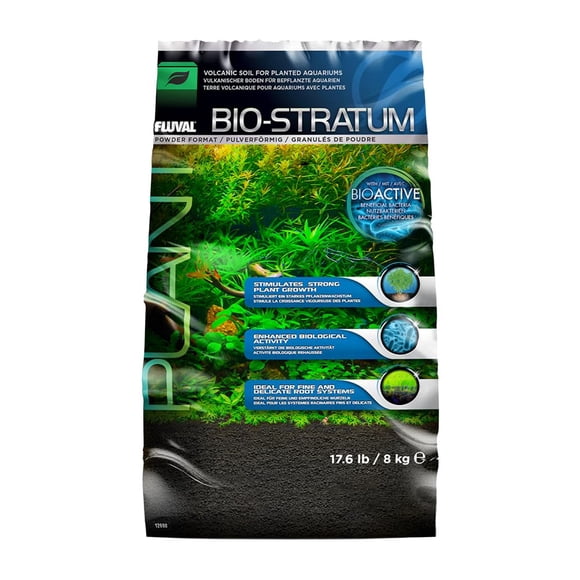 Sustrato para acuario Fluval Suelo volcánico natural rico en minerales