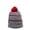 Heathered Grey/red, variant on Outdoor Cap KNF-100 Watch Cap with Black Fleece Lining-Royal/White