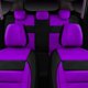 thumbnail image 4 of Fundas para asientos de vehículo CAR PASS juego completo 5 piezas morado y negro, 4 of 8