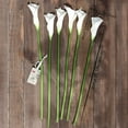 thumbnail image 3 of Real Touch Calla Lily Artificial Flowers, Wedding Bridal Floral Arrangements (25'' 6 Long Stems, Spring White), 3 of 5