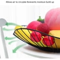 thumbnail image 4 of Black fruit bowl, metal wire fruit basket for storing fruits and vegetables, minimalist fruit holder for the kitchen counter, 4 of 5