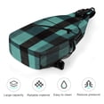 thumbnail image 5 of Full Print Chest Bag 8×15in Outer Large Bag On Both Sides Of Mesh Bag Inside Pocket Design Sponge Pad Shoulder Strap PaleTurquoise Buffalo Plaid Check Tartan Scotland_4, 5 of 8