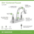 thumbnail image 2 of Symmons SLC5512PP Elm 1.0 GPM Centerset Bathroom Faucet - Chrome, 2 of 7