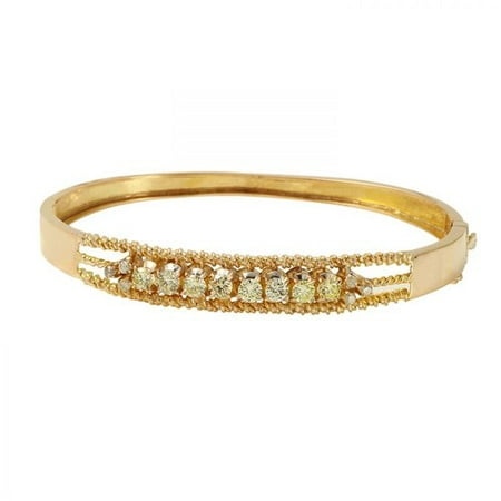 Foreli 1.32CTW Diamond 10k Yellow Gold Bracelet
