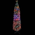 thumbnail image 3 of vidaXL Christmas Tree Decoration Artificial Slim Tree with Stand Fiber Optic, 3 of 7