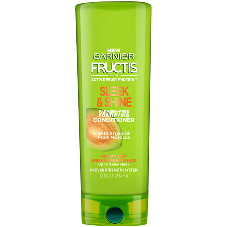Garnier Fructis Sleek & Shine Conditioner, Frizzy, Dry, Unmanageable Hair, 12 fl. (Best Conditioner For Dry Natural Black Hair)