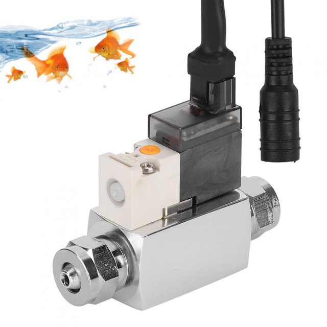 Dioche External Solenoid Valve, US Plug 100‑240V Solenoid Valve, For Fish Tank