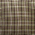 thumbnail image 3 of VHC Brands Wyatt Bedding Accessory, Euro Sham 26x26, Plaid Tan, 3 of 6