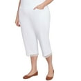thumbnail image 3 of Alfred Dunner Womens Plus-Size Comfort Allure Embellished Capri Pant, 3 of 4