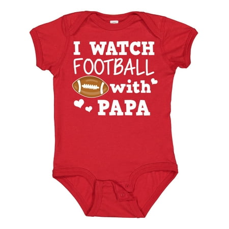 

Inktastic I Watch Football with My Papa Gift Baby Boy Bodysuit
