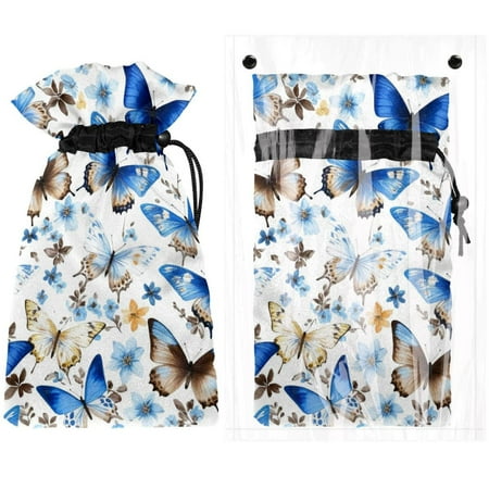 

Josid Butterfly Pattern Reusable Outdoor Faucet Insulation Covers Waterproof and Freeze-Resistant Spigot Protector Bags 2 Pack 11 x 6.9