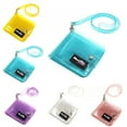 thumbnail image 2 of Card Wallet Fashion Glitter Card Case Wallet Card Bifold Wallet with Lanyard, 2 of 6