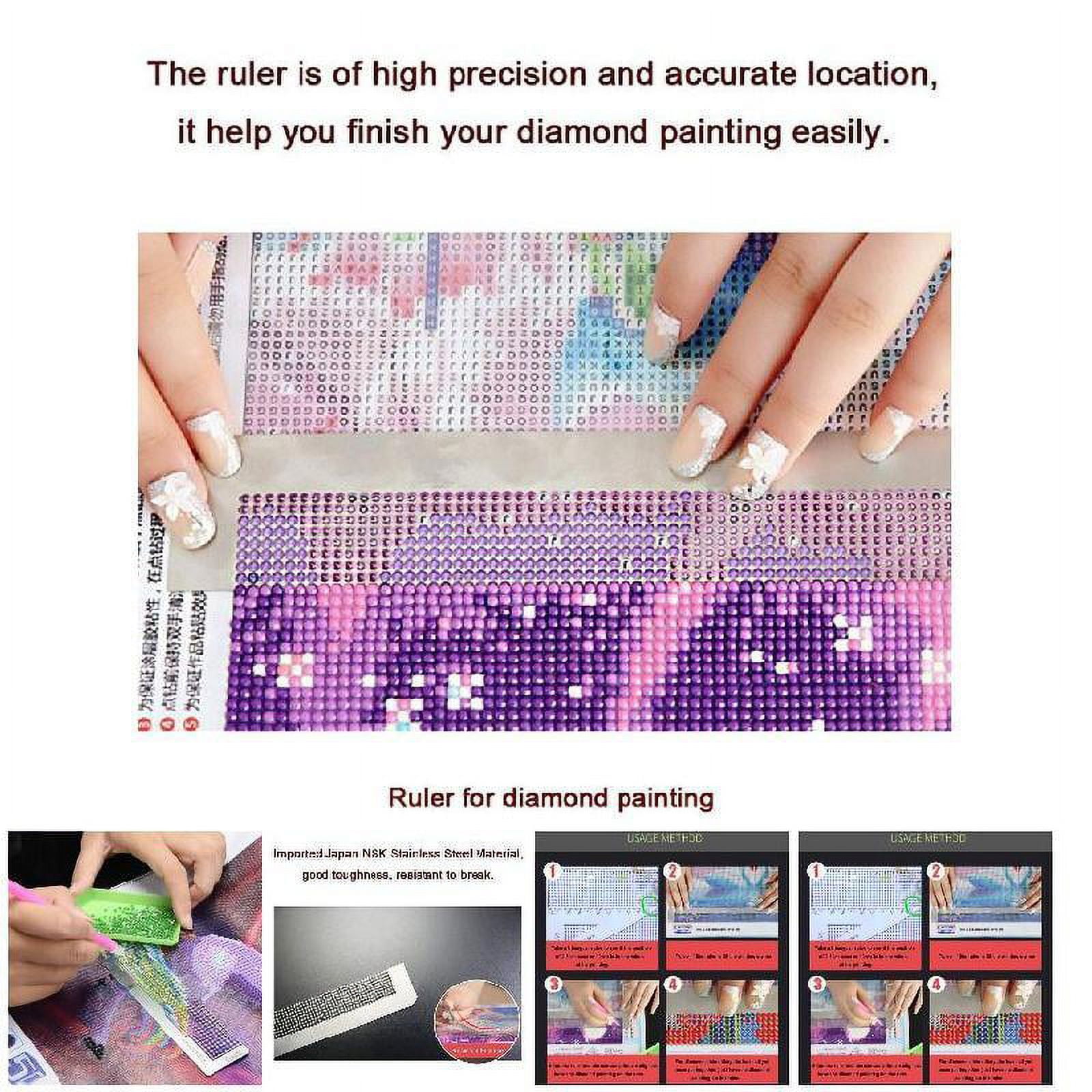 5D Diamond Painting Ruler Drawing Stainless Steel Embroidery Drill Tools  Kit For Diamond Painting - 400holes141mm