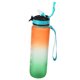 thumbnail image 4 of Botella de agua 1000ML naranja mate jarra de agua portátil para deportes actividades al aire libre, 4 of 8