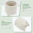 thumbnail image 5 of NUOLUX 2Pcs DIY Ceramic Flowerpots Paintable Pots Planters Kid Toys, 5 of 6