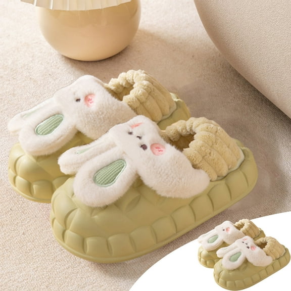 AURIGATE Women Bunny Animal Slippers Cute Soft House Shoes Cozy Memory Foam Bedroom Slippers Rabbit Christmas Gifts Indoor Outdoor